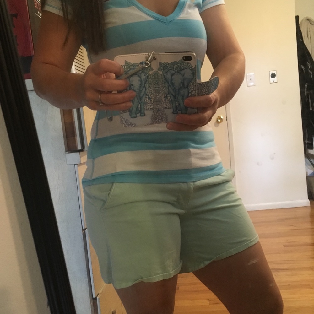 Blue and white t-shirt